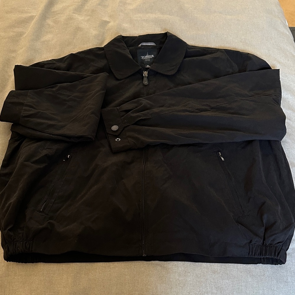 Tower by London Fog Men's Classic Black Jacket XL
